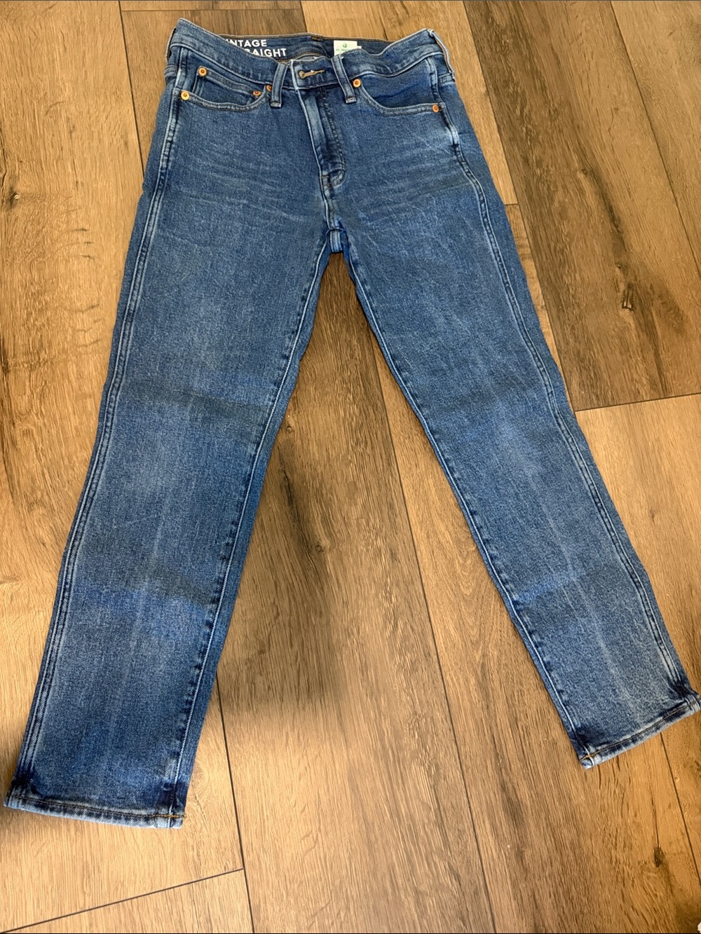 Vintage Straight High-Rise Women's Jeans - Blue